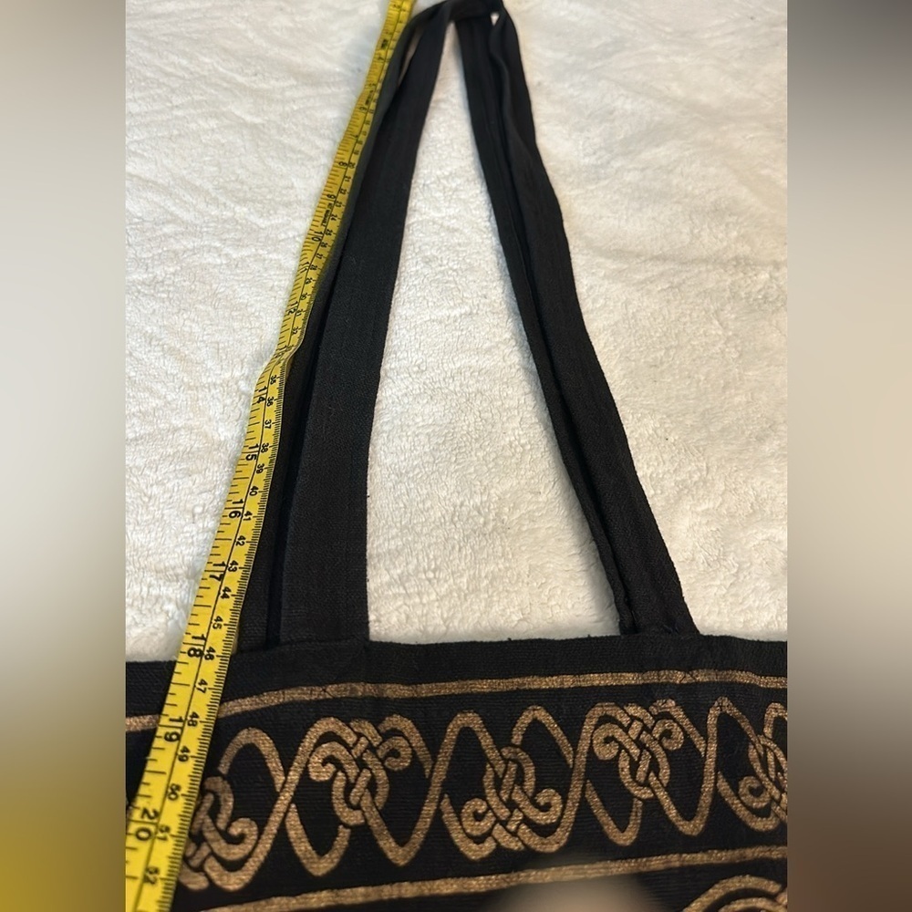 EUC Moon Tote  Bag 100% cotton astrology witchy black 
Shopping, books, spacious - Picture 2 of 8
